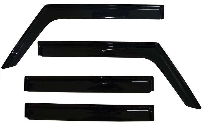 Optimal Co 2018-2026 Tape-On Side Window Deflector Visors for Jeep Wrangler JL Unlimited 4 Door & for Jeep Gladiator JT 2020-2026 Smoke Tinted Rain Guards - Image 5